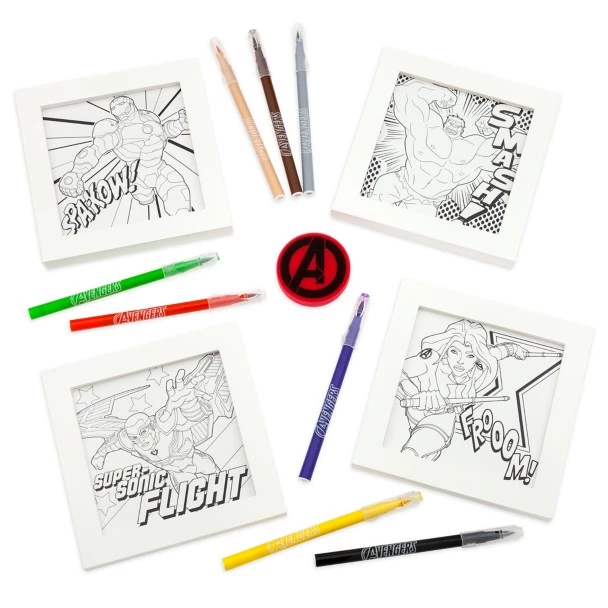 Disney Avengers Color Art Frame Set 1 Disney Avengers Color Art Frame Set