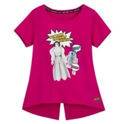 Disney Princess Leia And R2-D2 Action Figure T-Shirt For Kids – Star Wars
