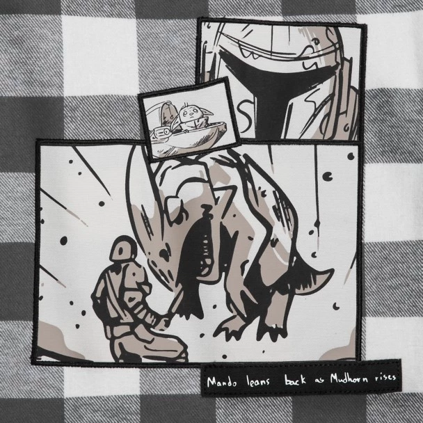 Disney Star Wars: The Mandalorian Hooded Shirt Jacket For Kids 5 Disney Star Wars: The Mandalorian Hooded Shirt Jacket For Kids - Image 5