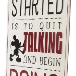 Disney Mickey Mouse ''Quit Talking'' Tin Wall Decor -Deals girls Store unnamed file 1558
