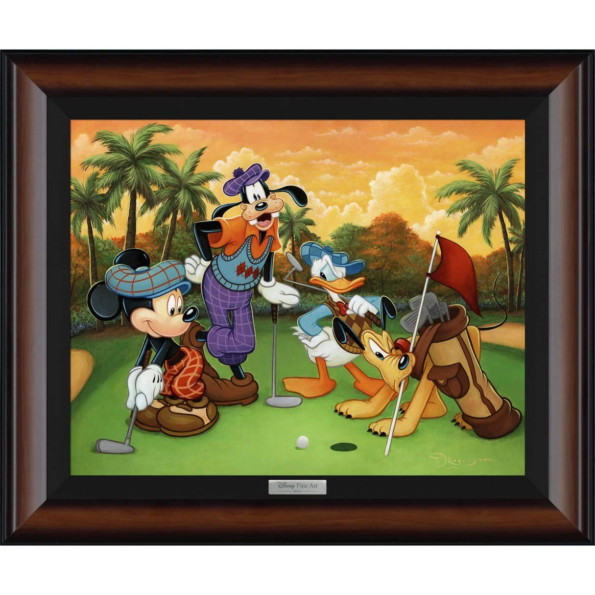 Disney Mickey Mouse And Friends ''Fabulous Foursome'' By Tim Rogerson Framed Canvas Artwork – Limited Edition 1 Disney Mickey Mouse And Friends ''Fabulous Foursome'' By Tim Rogerson Framed Canvas Artwork – Limited Edition