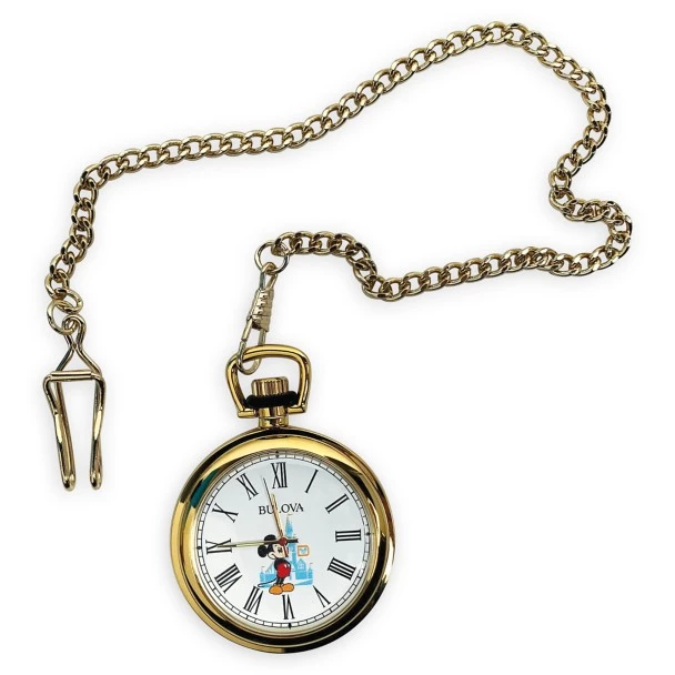 Walt Disney World 50th Anniversary Stainless Steel Pocket Watch By Bulova 2 Walt Disney World 50th Anniversary Stainless Steel Pocket Watch By Bulova - Image 2