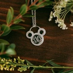 Disney Mickey Mouse Icon Silver Necklace By Rebecca Hook – Personalized -Deals girls Store unnamed file 324