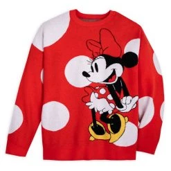Disney Minnie Mouse Pullover Knit Sweater For Adults