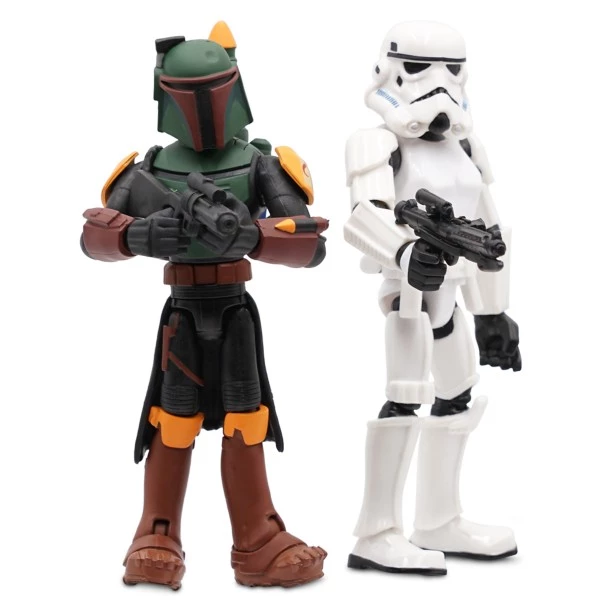 Disney Boba Fett And Stormtrooper Action Figure Set – Star Wars Toybox 2 Disney Boba Fett And Stormtrooper Action Figure Set – Star Wars Toybox - Image 2