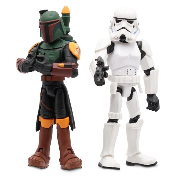 Disney Boba Fett And Stormtrooper Action Figure Set – Star Wars Toybox 3 Disney Boba Fett And Stormtrooper Action Figure Set – Star Wars Toybox - Image 3